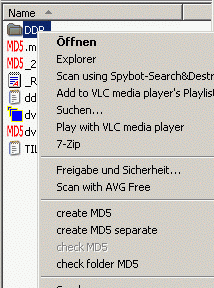 screenshot of the program