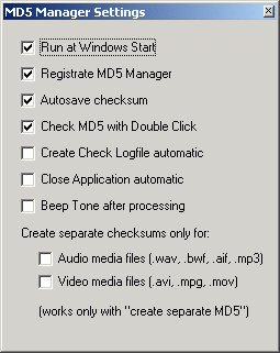 screenshot of the program